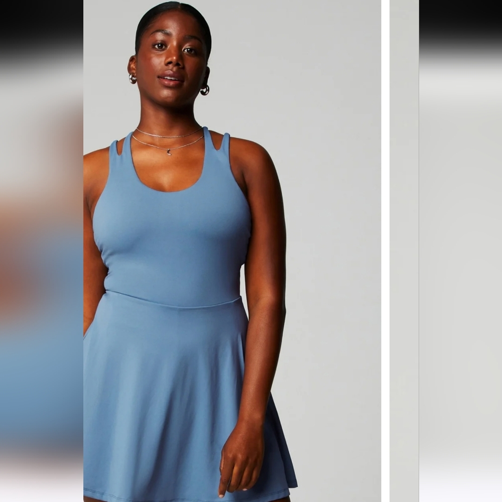 Fabletics Light Blue Boost Performance Sleeveless… - image 3